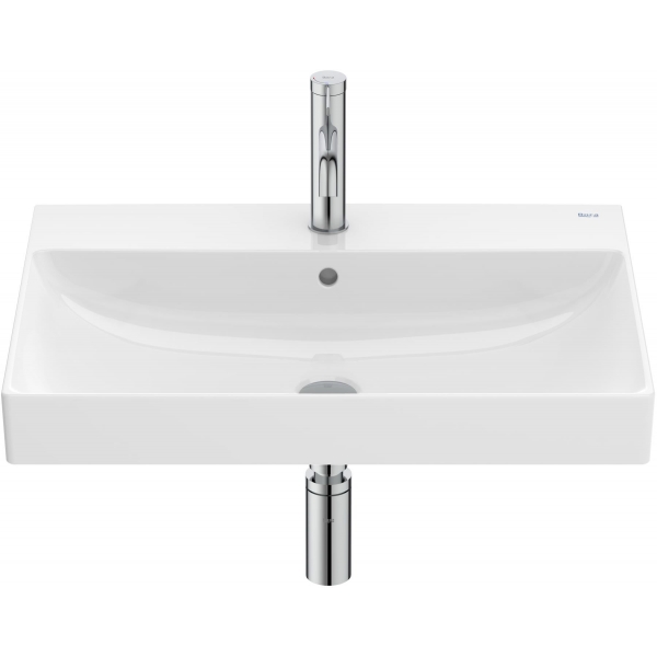 Roca ONA A327687000 掛牆面盆：Fineceramic薄陶、中央水龍頭孔、長方形設計